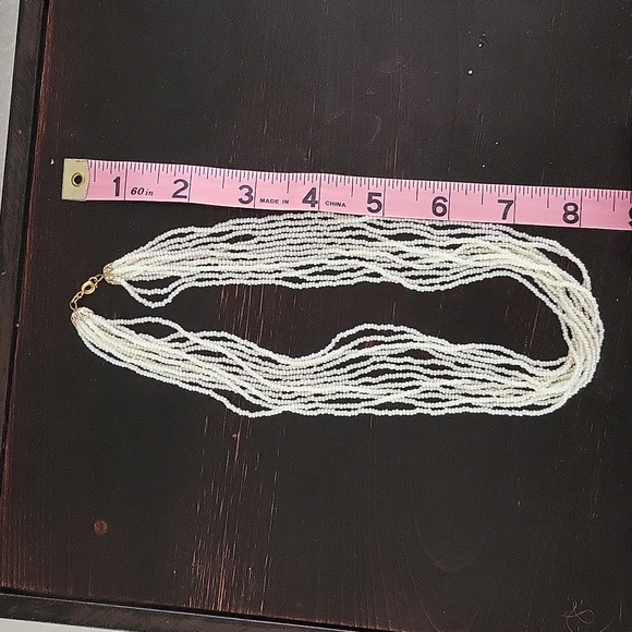 Multi Strand Mini Seed Bead Necklace - Picture 5 of 6